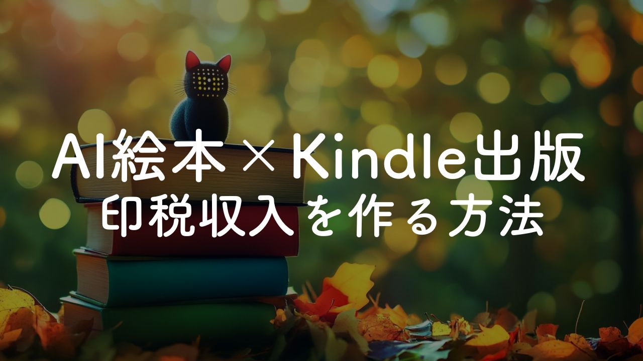 AI絵本× Kindle出版で印税収入を作る方法